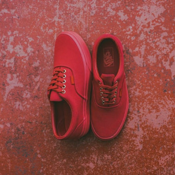 vans mono red